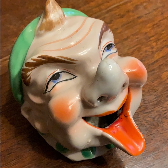 Vintage clown cigarette holder ashtray EUC 6657 - Picture 5 of 8